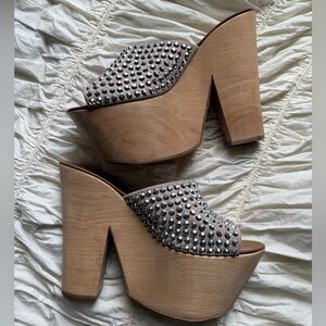 Giuseppe Zanotti Studded Clog Heels